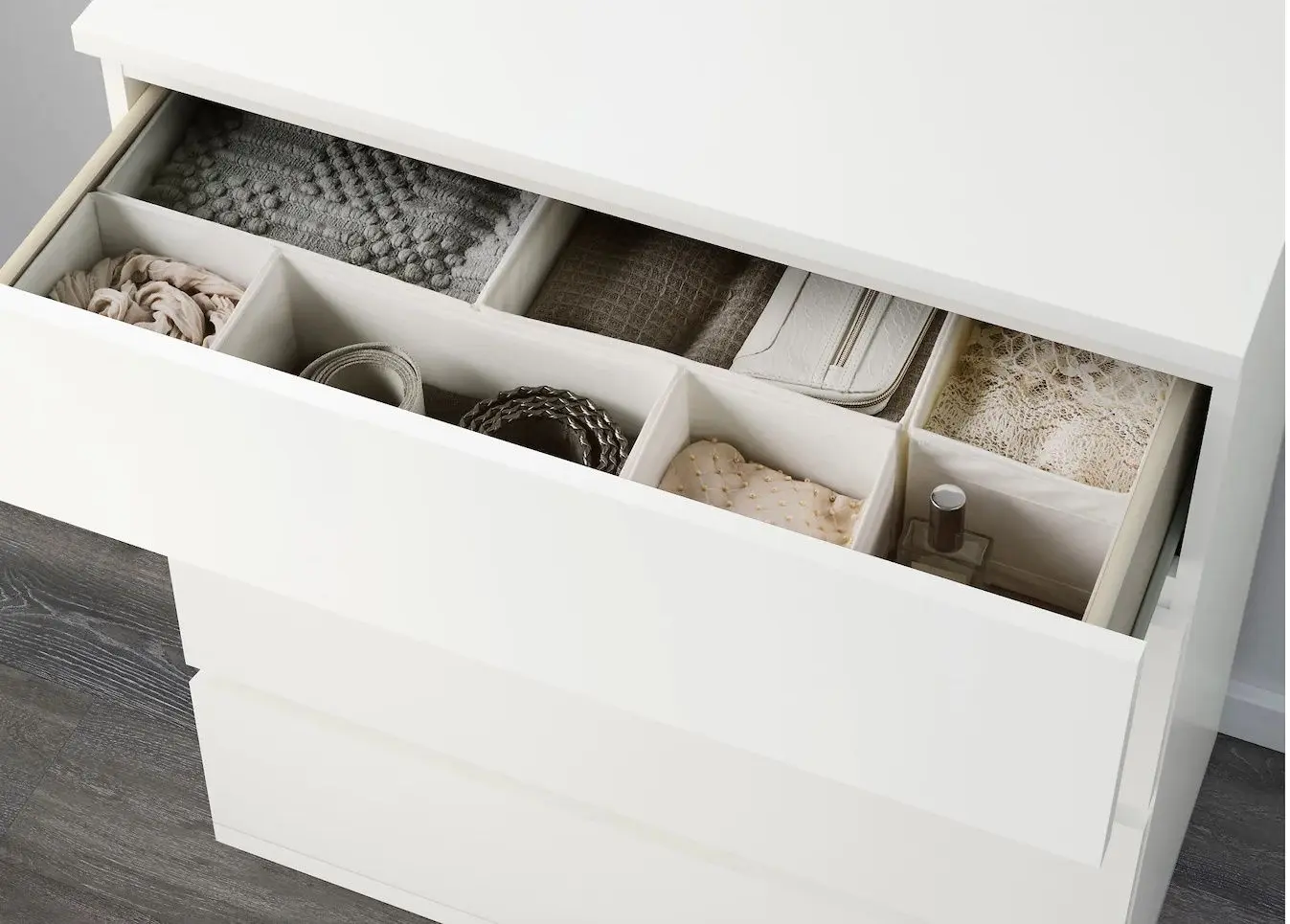 Comoda Ikea Malm 4 sertare 80x100 (Alb)