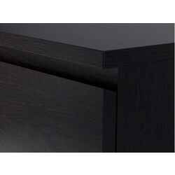 Comoda Ikea Malm 4 sertare 80x100 (Negru-maro) Thumb