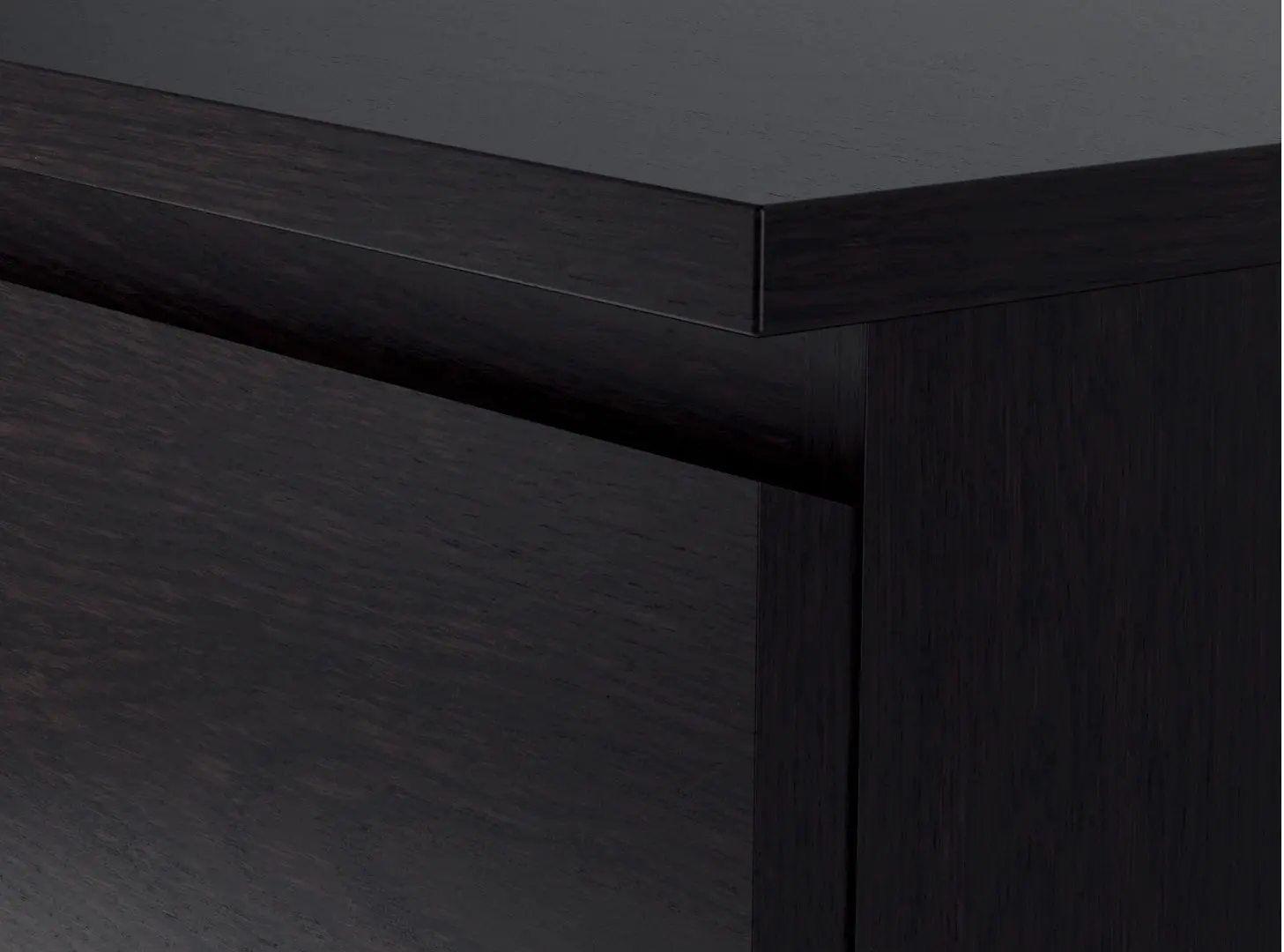 Comoda Ikea Malm 4 sertare 80x100 (Negru-maro)