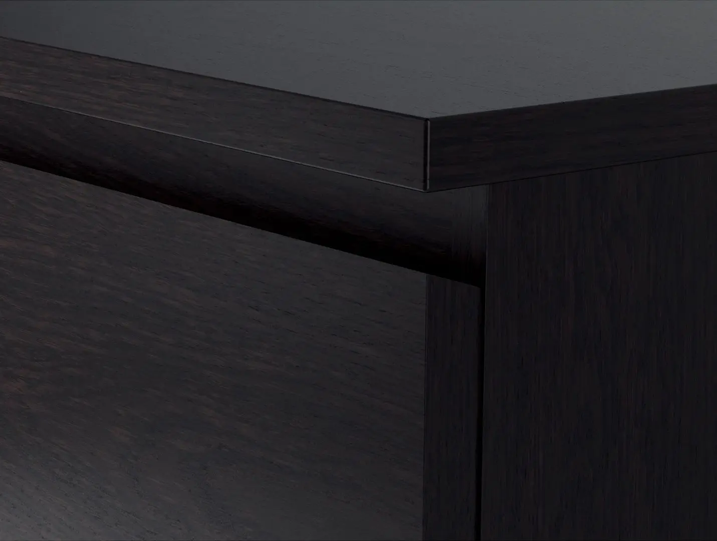 Comoda Ikea Malm 6 sertare 160x78 (Negru-maro)