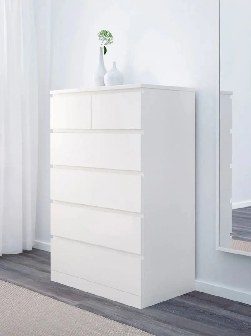 Комод Ikea Malm 6 ящиков 80x123 (Белый)