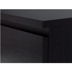 Комод Ikea Malm 6 ящиков 80x123 (Черно-коричневый) Thumb