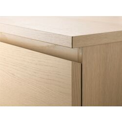 Comoda Ikea Malm 6 sertare 80x123 (Furnir Stejar Alb) Thumb
