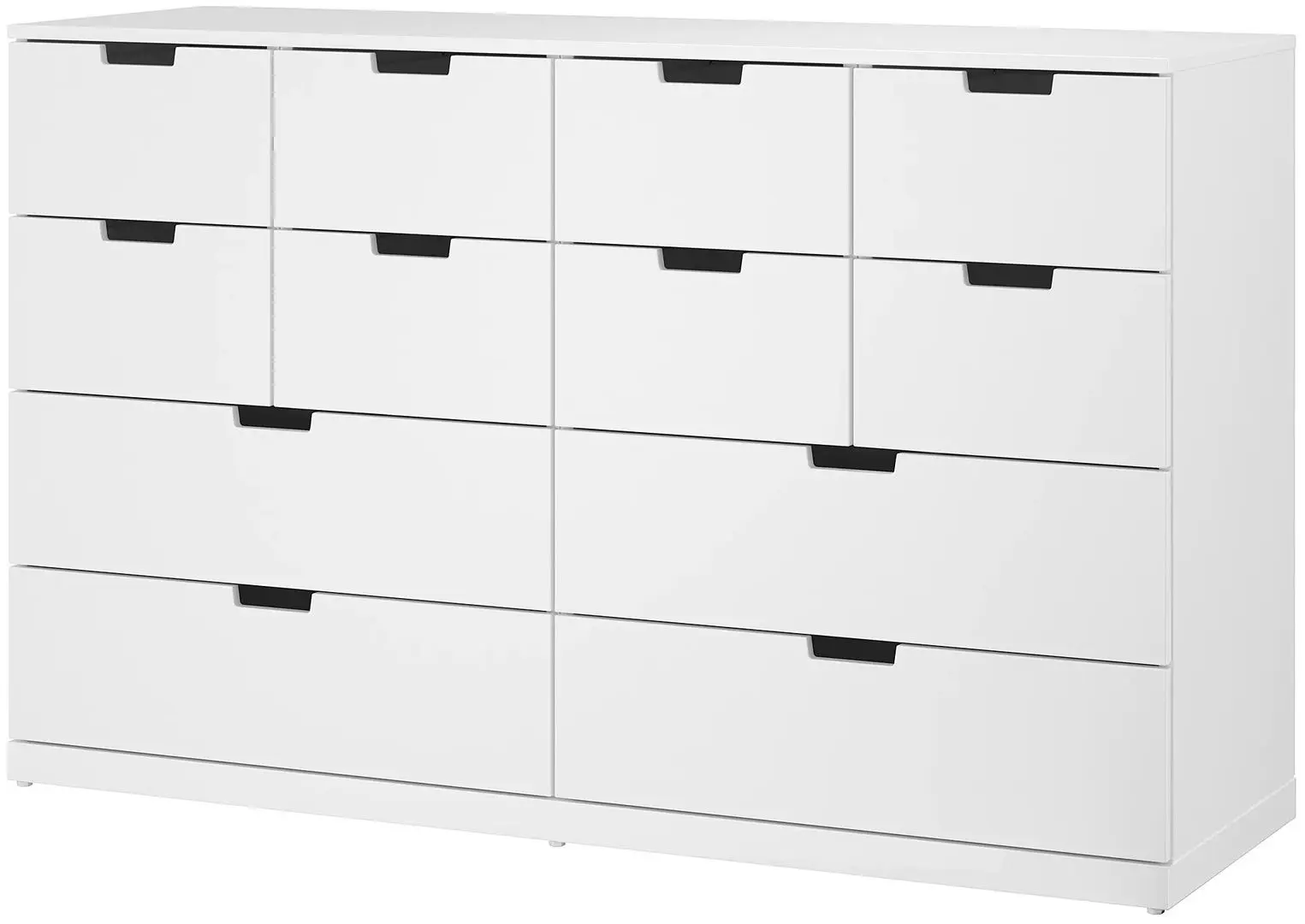 Comoda Ikea Nordli 12 sertare 160x99 (Alb)