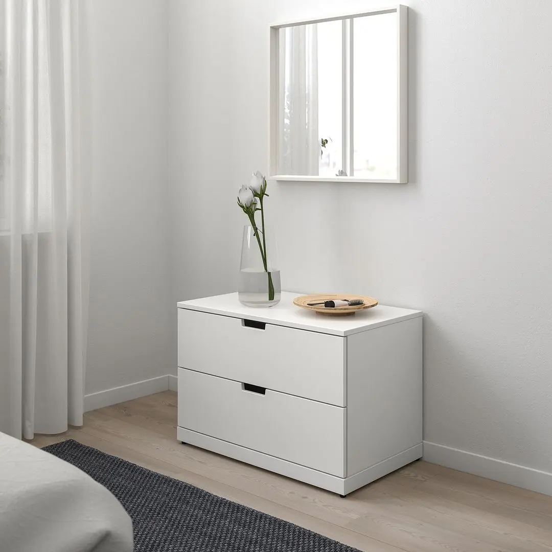 Тумба Ikea Nordli 2 ящика 80x54 (Белый)