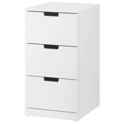 Комод Ikea Nordli 3 ящика 40x76 (Белый)