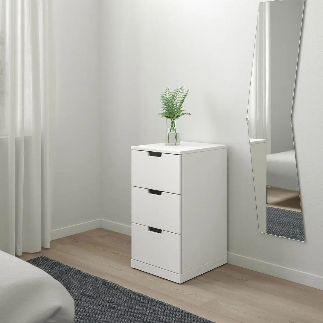 Комод Ikea Nordli 3 ящика 40x76 (Белый)