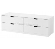 Комод Ikea Nordli 4 ящика 160x54 (Белый)