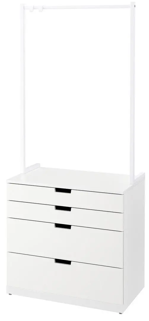 Comoda Ikea Nordli 4 sertare 80x192 (Alb)