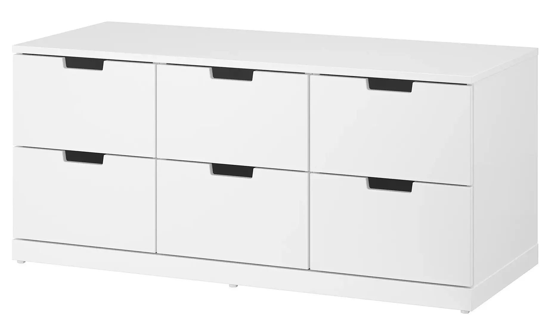 Comoda Ikea Nordli 6 sertare 120x54 (Alb)