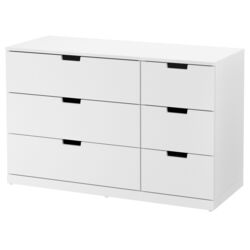 Комод Ikea Nordli 6 ящиков 120x76 (Белый)