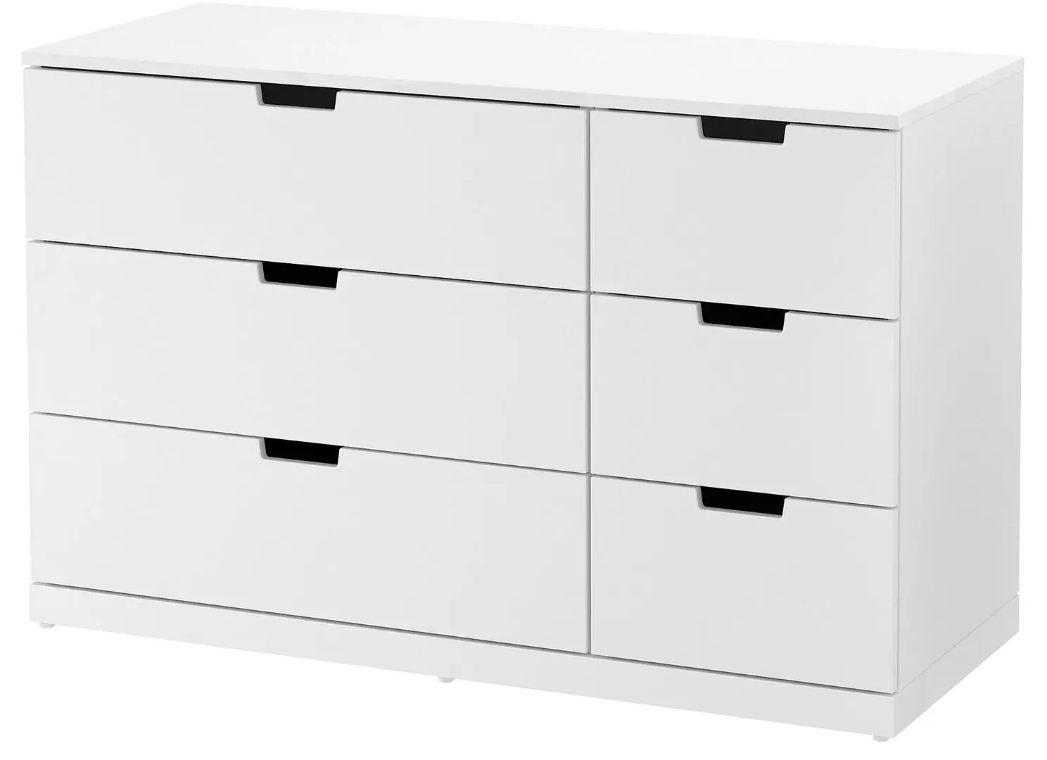 Comoda Ikea Nordli 6 sertare 120x76 (Alb)