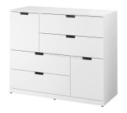 Комод Ikea Nordli 6 ящиков 120x99 (Белый)