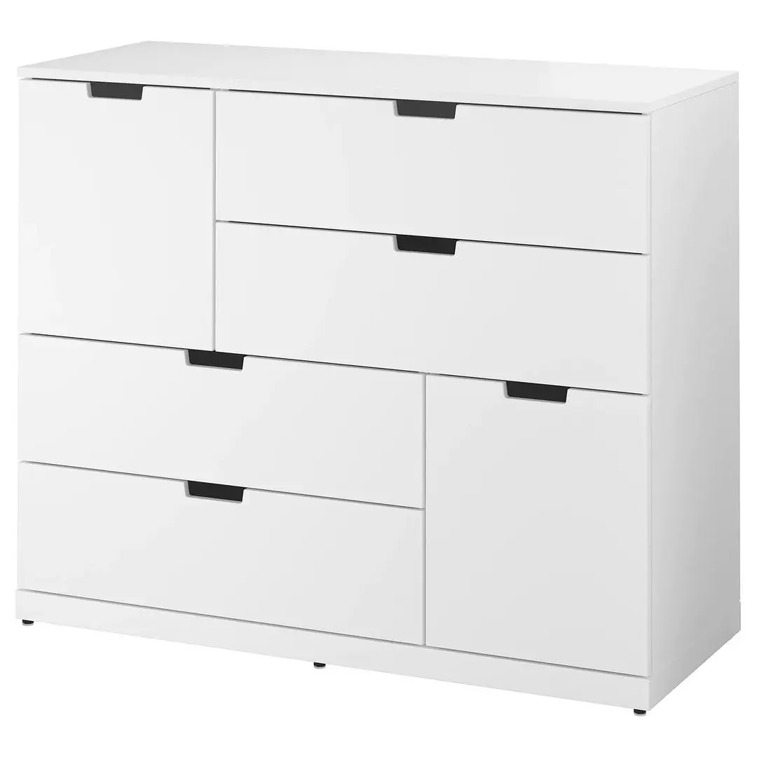 Comoda Ikea Nordli 6 sertare 120x99 (Alb)