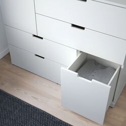 Comoda Ikea Nordli 6 sertare 120x99 (Alb) Thumb