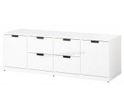 Комод Ikea Nordli 6 ящиков 160x54 (Белый)