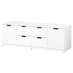 Комод Ikea Nordli 6 ящиков 160x54 (Белый)