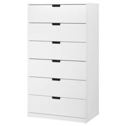 Комод Ikea Nordli 6 ящиков 80x145 (Белый)