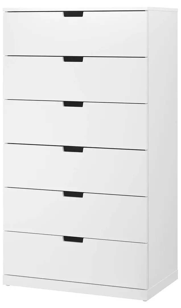 Комод Ikea Nordli 6 ящиков 80x145 (Белый)