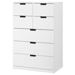 Комод Ikea Nordli 7 ящиков 80x122 (Белый)