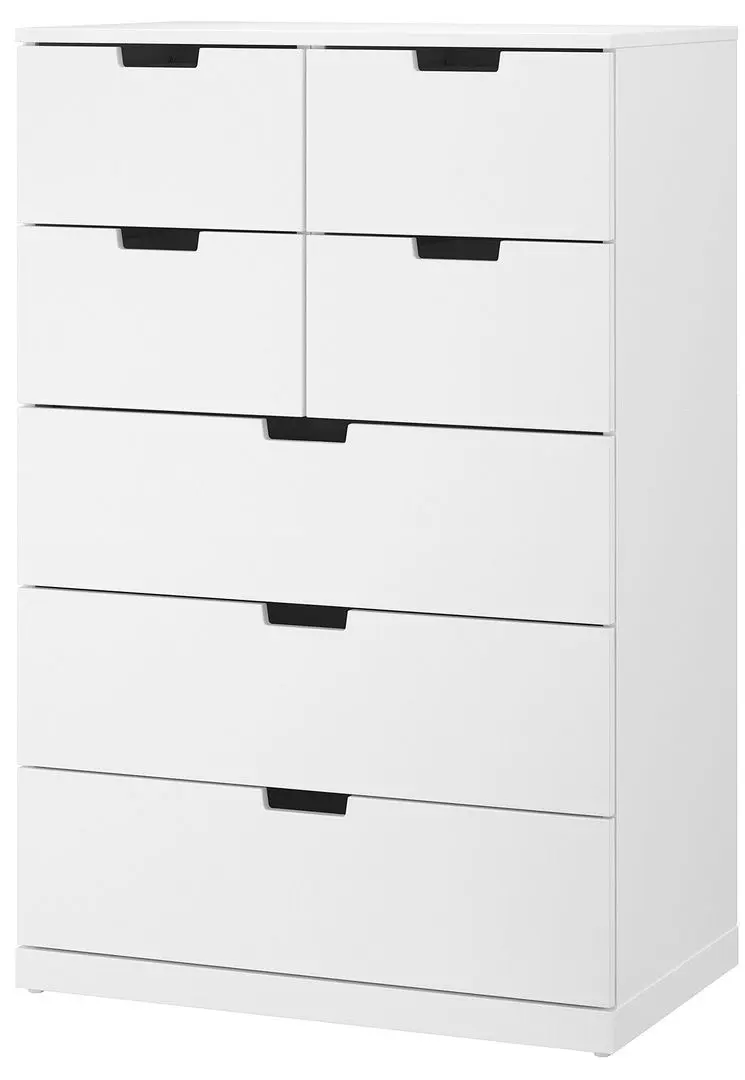 Комод Ikea Nordli 7 ящиков 80x122 (Белый)