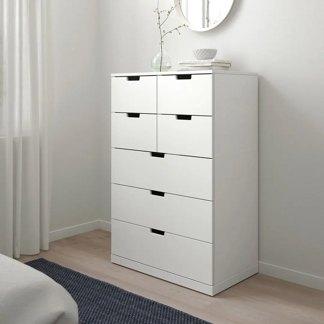 Комод Ikea Nordli 7 ящиков 80x122 (Белый)