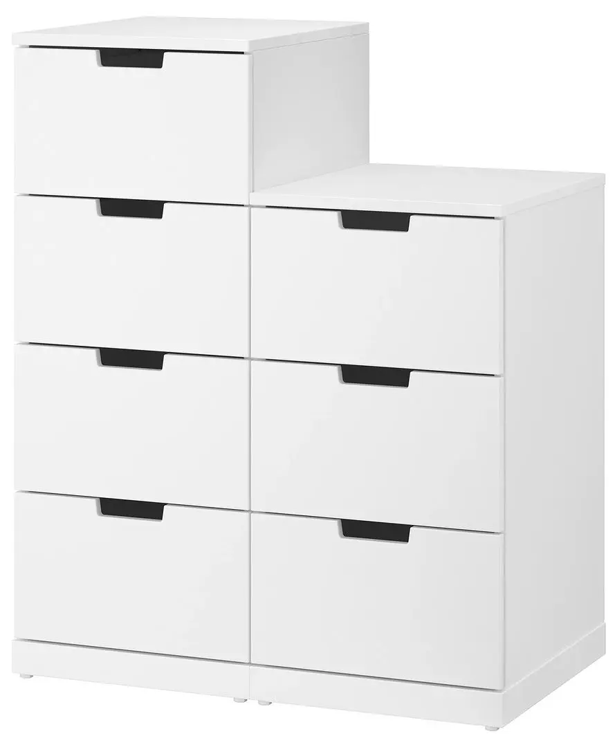 Comoda Ikea Nordli 7 sertare 80x99 (Alb)