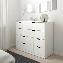 Комод Ikea Nordli 8 ящиков 120x99 (Белый) Thumb
