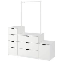 Comoda Ikea Nordli 8 sertare 160x192 (Alb)