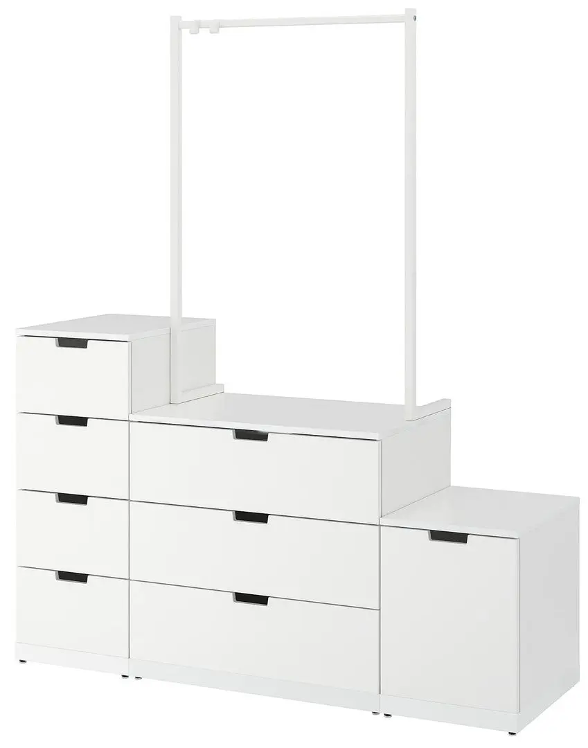 Comoda Ikea Nordli 8 sertare 160x192 (Alb)