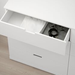 Comoda Ikea Nordli 8 sertare 160x99 (Alb) Thumb