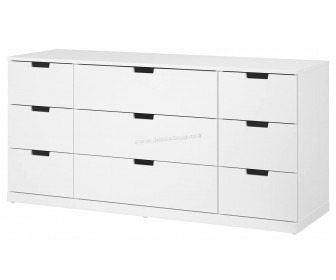 Комод Ikea Nordli 9 ящиков 160x76 (Белый)