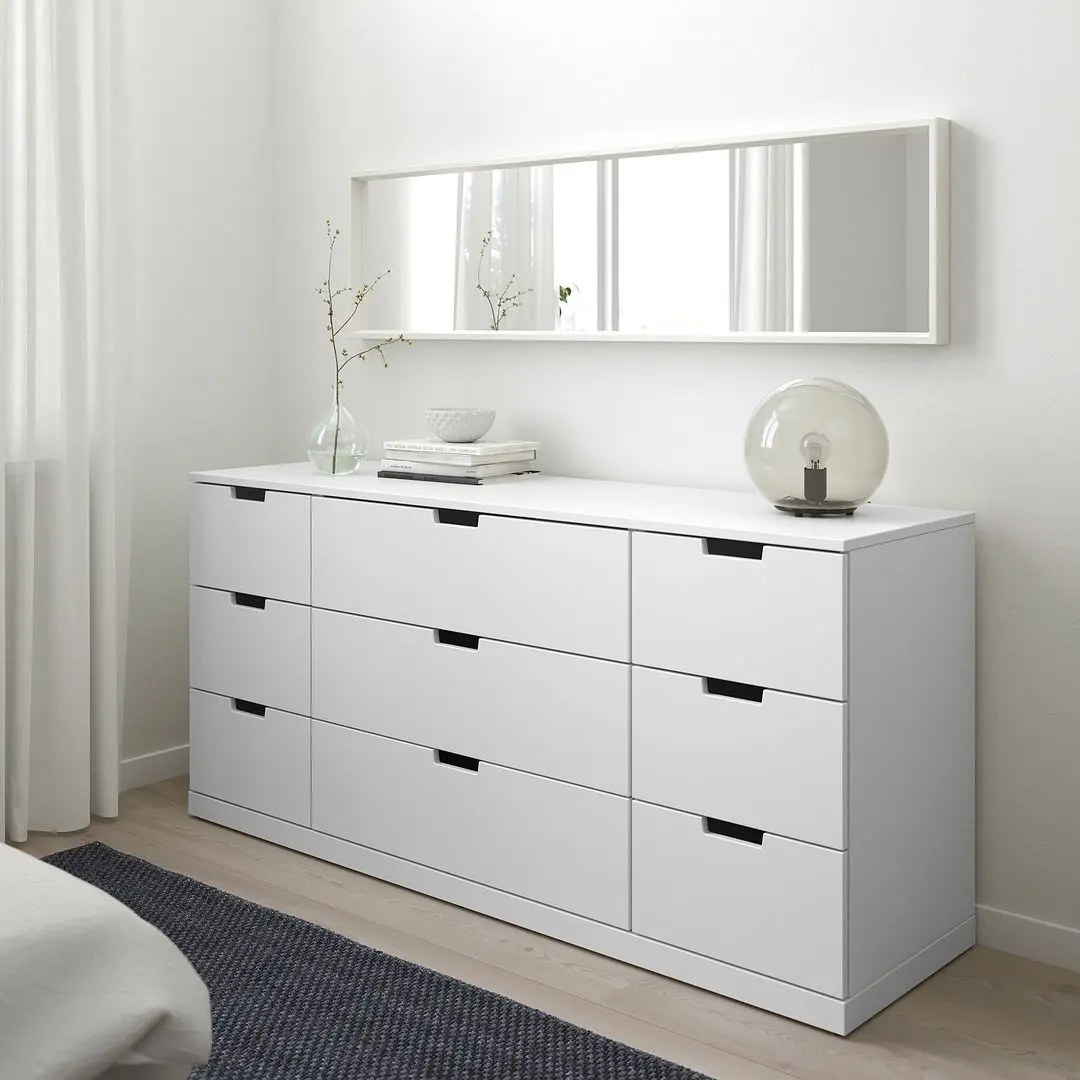 Комод Ikea Nordli 9 ящиков 160x76 (Белый)