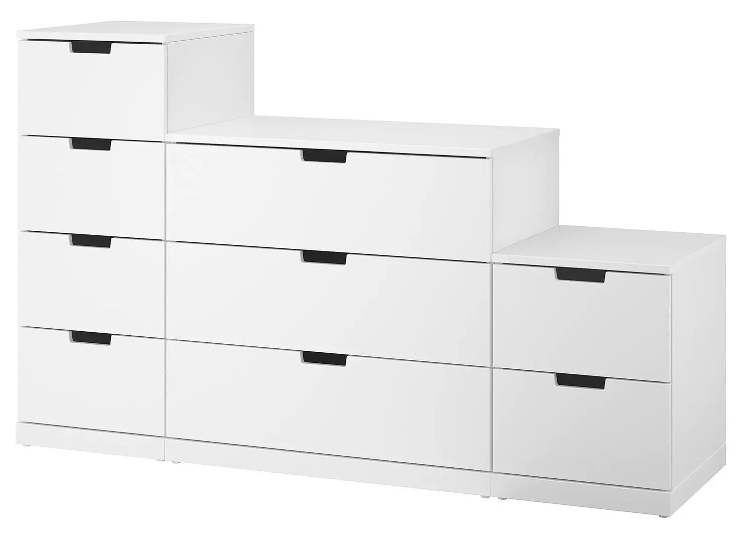 Comoda Ikea Nordli 9 sertare 160x99 (Alb)