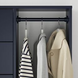 Comoda Ikea Nordmela cu bara umerase 119x118 (Negru-albastru) Thumb