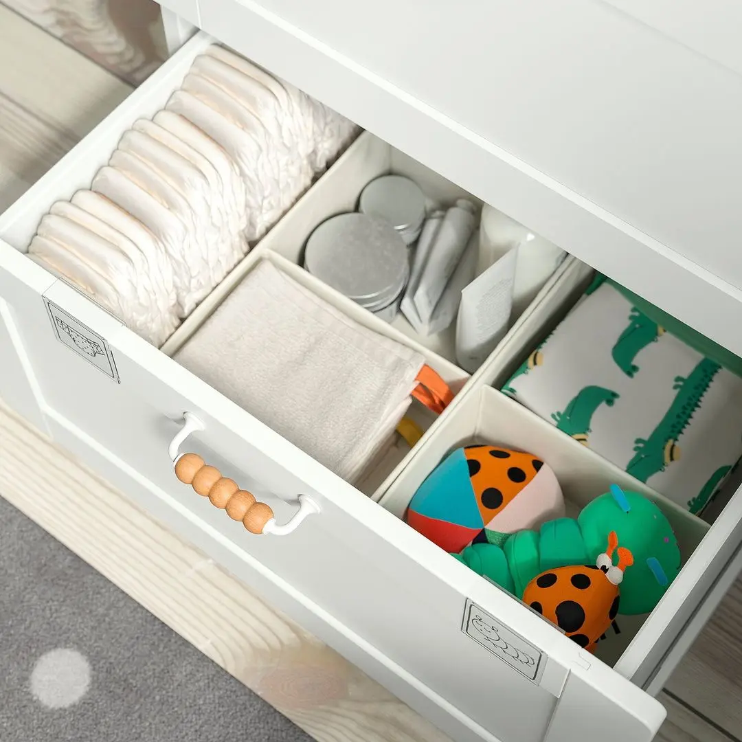 Comoda Ikea Smastad/Platsa 2 seratre/cu cadru 60x42x123 (Alb)