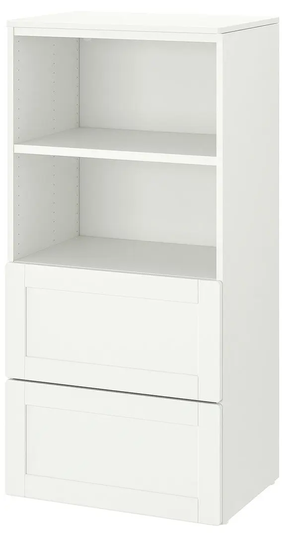 Comoda Ikea Smastad/Platsa 2 seratre/cu cadru 60x42x123 (Alb)