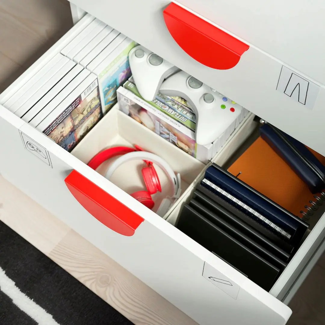 Comoda Ikea Smastad/Platsa 3 sertare 60x42x123 (Alb)