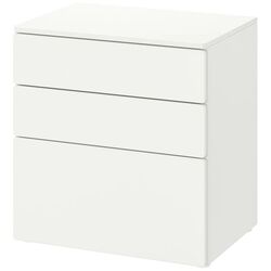Comoda Ikea Smastad/Platsa 3 sertare 60x42x63 (Alb/Alb)