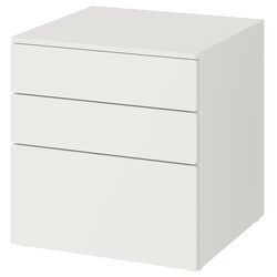 Comoda Ikea Smastad/Platsa 3 sertare 60x55x63 (Alb)