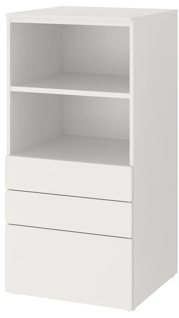 Comoda Ikea Smastad/Platsa 3 sertare 60x57x123 (Alb)