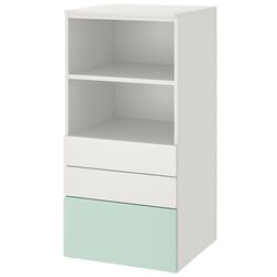 Comoda Ikea Smastad/Platsa 3 sertare/raft 60x57x123 (Alb/Verde Deschis) Thumb