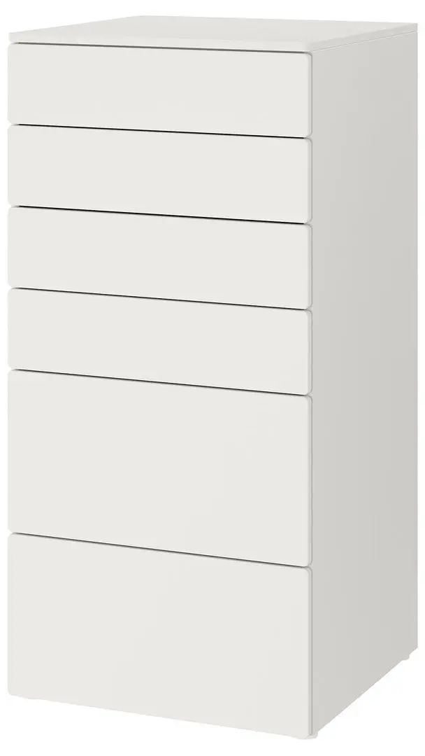 Комод Ikea Smastad/Platsa 6 ящиков 60x55x123 (Белый)