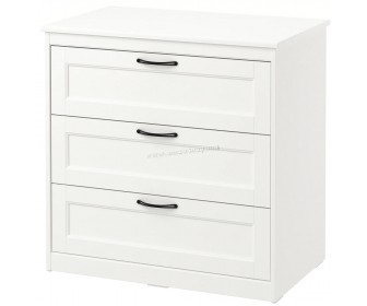 Комод Ikea Songesand 3 ящика 82x81 (Белый)