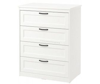 Комод Ikea Songesand 4 ящика 82x104 (Белый)