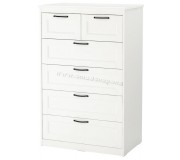 Комод Ikea Songesand 6 ящиков 82x126 (Белый)