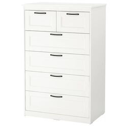 Комод Ikea Songesand 6 ящиков 82x126 (Белый)