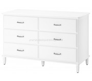 Комод Ikea Tyssedal 6 ящиков 127x81 (Белый)