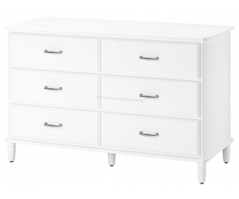 Комод Ikea Tyssedal 6 ящиков 127x81 (Белый)