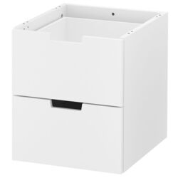 Comoda modulara Ikea Nordli 2 sertare 40x45 (Alb)